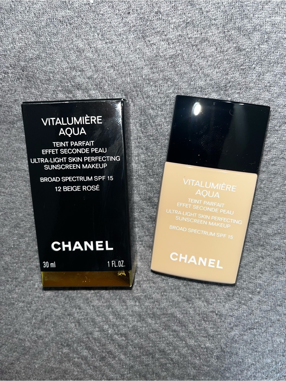 CHANEL VITALUMIÈRE AQUA Ultra-Light Skin Perfecting Sunscreen Makeup beige rosé
